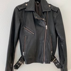 TOPSHOP Leather Biker Jacket